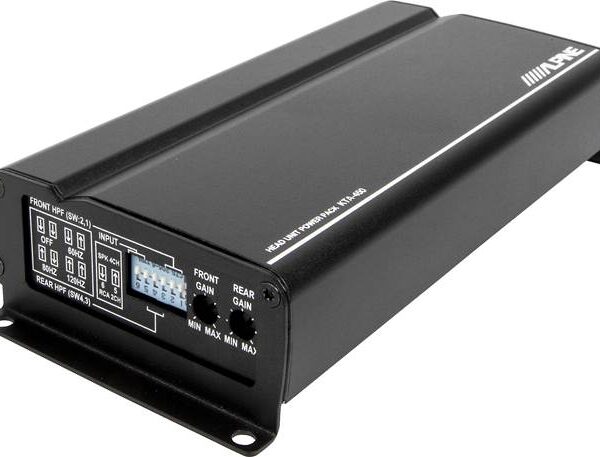 Alpine KTA-450 Power Pack Compact 4-channel car amplifier — 50 watts RMS x 4