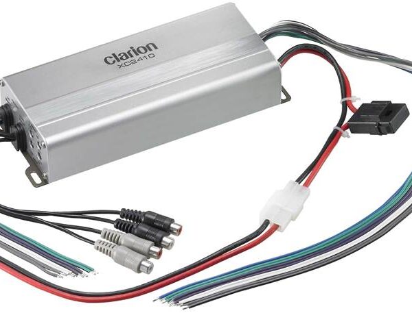Clarion XC2410 Compact 4-channel amplifier — 50 watts RMS x 4