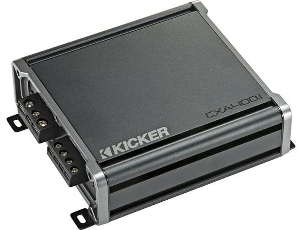 Kicker 46CXA400.1T CX Series mono subwoofer amplifier — 400 watts RMS x 1 at 1 ohm